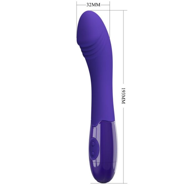 Pretty Love - Elemental Youth Dildo Vibrador Violeta - Imagen 5