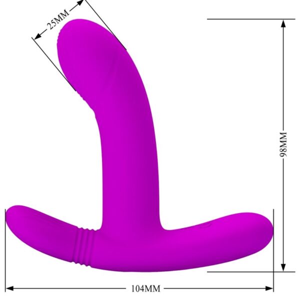 Pretty Love - Geri Masajeador Clitoris Control Remoto Rosa - Imagen 7