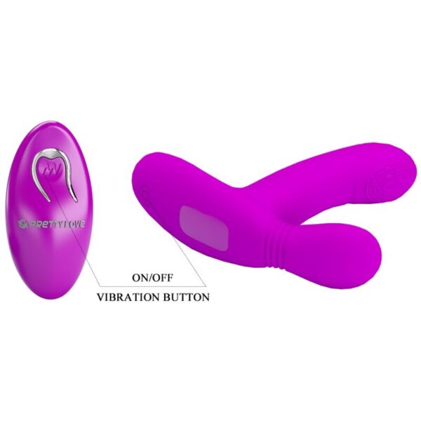 Pretty Love - Geri Masajeador Clitoris Control Remoto Rosa - Imagen 6