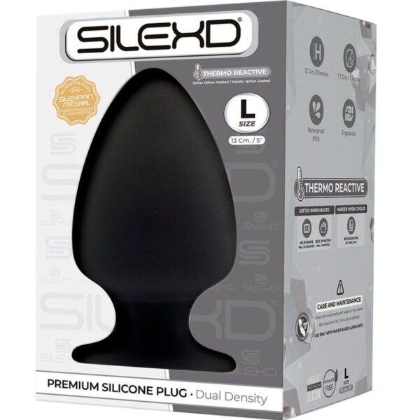 Silexd - Modelo 1 Plug Anal Silicona Premium Silexpan Premium Termorreactivo Talla L - Imagen 2