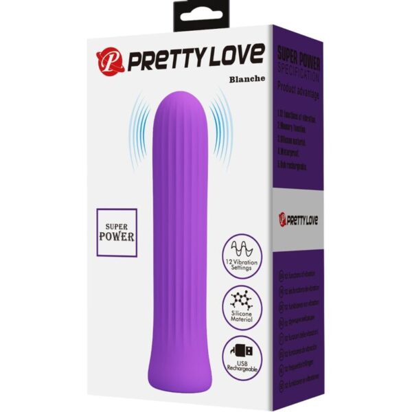 Pretty Love - Blanche Vibrador Estimulador Lila - Imagen 8