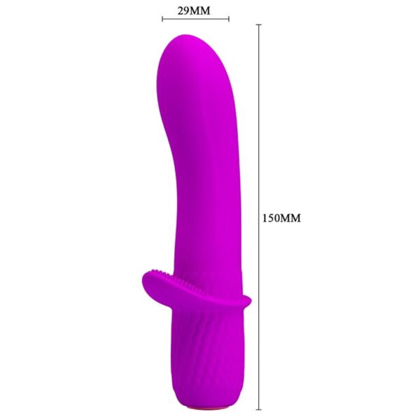 Pretty Love - Troy Vibrador Recargable Morado - Imagen 5
