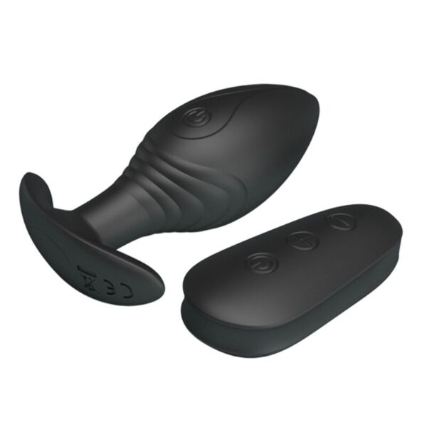 Pretty Love - Regina Plug Anal Vibrador Recargable Negro - Imagen 5