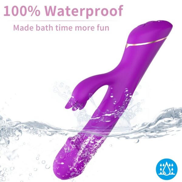 Armony - Dildo Vibrador Rabbit Silicona Violeta - Imagen 3