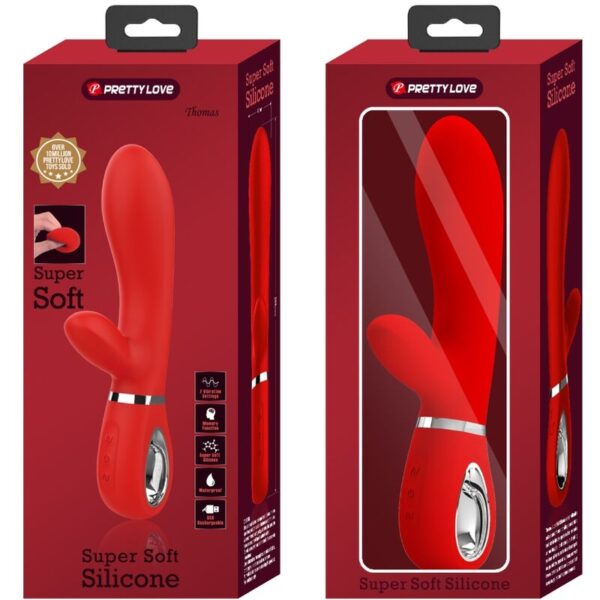 Pretty Love - Thomas Vibrador Punto G Multifunción Rojo - Imagen 9