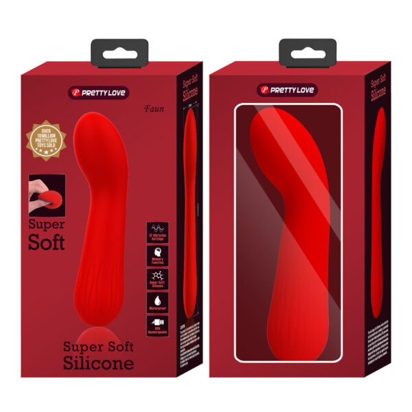 Pretty Love - Faun Vibrador Recargable Rojo - Imagen 9