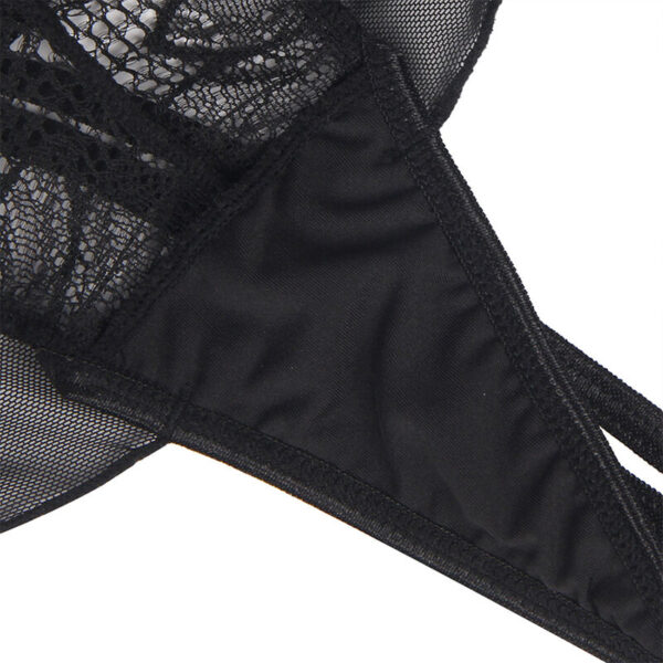Subblime - Teddy Cuello Halter Espalda Descubierta Encaje Negro S/M - Imagen 9