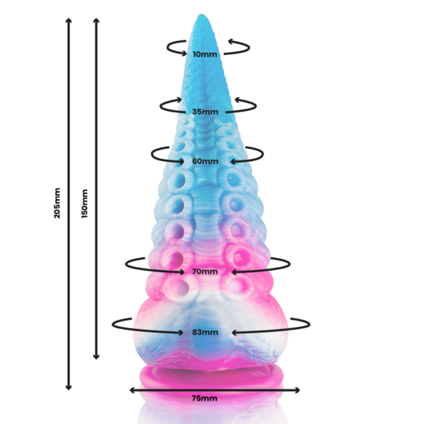 Epic - Phorcys Dildo Tentáculo Azul Tamaño Grande - Imagen 5