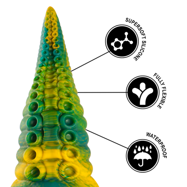 Epic - Cetus Dildo Tentáculo Verde Tamaño Pequeño - Imagen 8