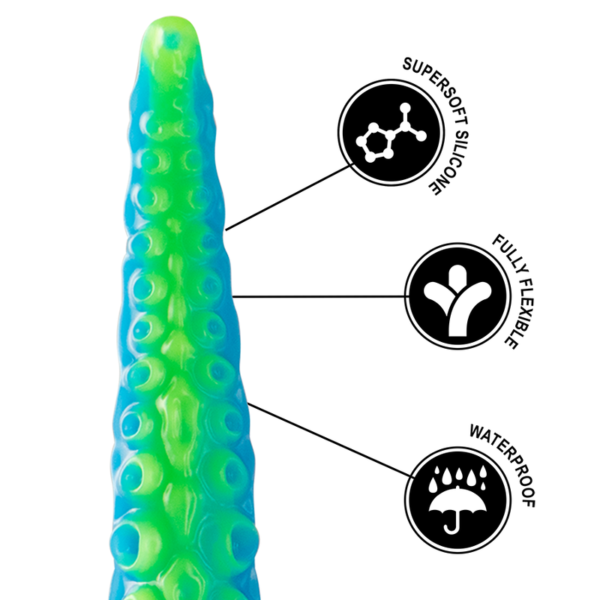 Epic - Scylla Dildo Tentáculo Fino Fluorescente Tamaño Grande - Imagen 8