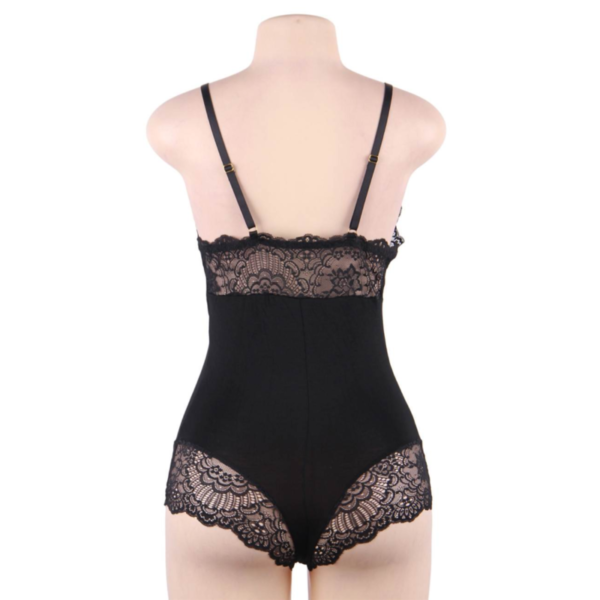 Subblime - Teddy Detalle Encaje Floral Negro L/Xl - Imagen 6
