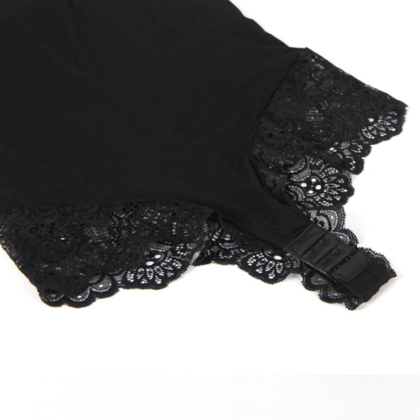 Subblime - Teddy Detalle Encaje Floral Negro S/M - Imagen 10