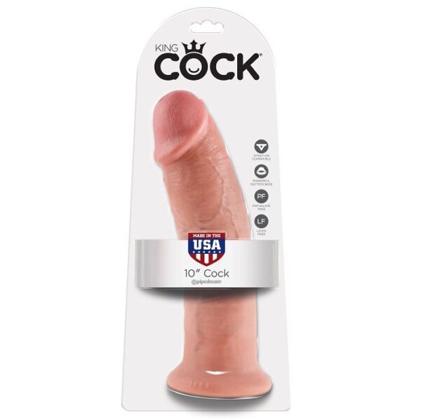 King Cock - 10 Pene Natural 25.4 Cm