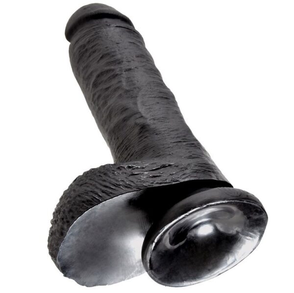 King Cock - 8 Pene Realistico Negro 20.3 Cm - Imagen 5