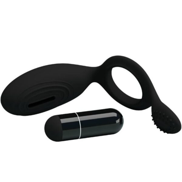 Pretty Love - Anillo Vibrador Con Estimulador Ethel - Imagen 4