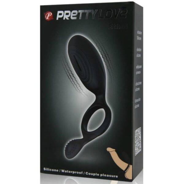 Pretty Love - Anillo Vibrador Con Estimulador Ethel - Imagen 9