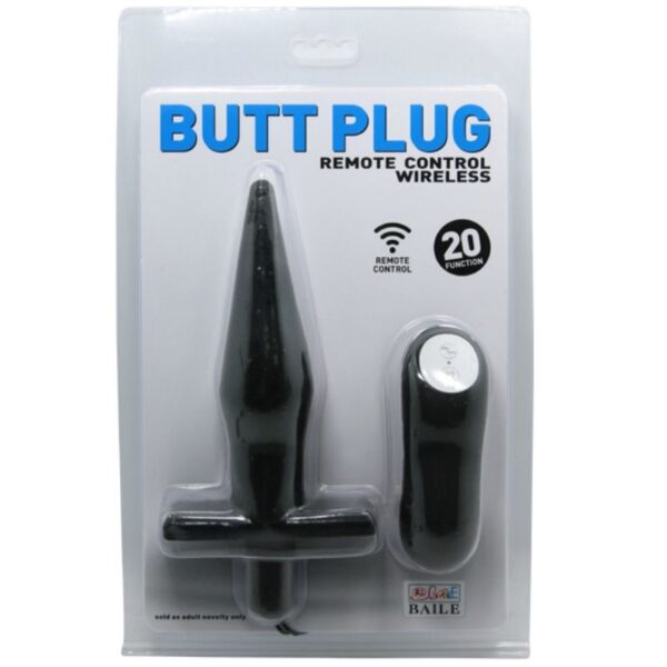 Baile - Butt Plug Anal Con Vibracion Negro - Imagen 10