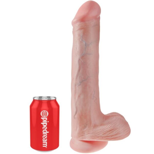 King Cock - Pene Realistico Con Testiculos 33 Cm Color Natural - Imagen 2