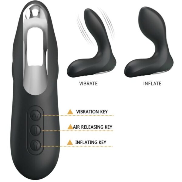 Pretty Love - Leonard Masajeador Prostatico Inflable Con Vibracion - Imagen 7