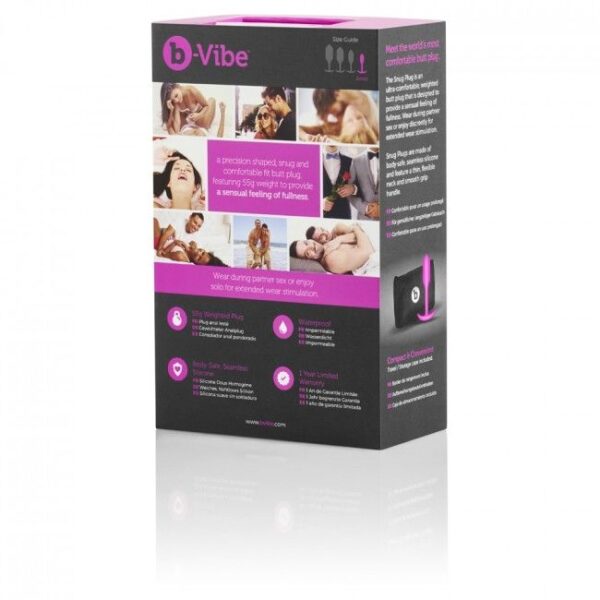 B-Vibe - Snug Plug 1 Rosa - Imagen 4