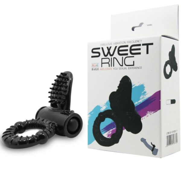 Baile - Sweet Ring Anillo Vibrador Con Rabbit Texturado - Imagen 8