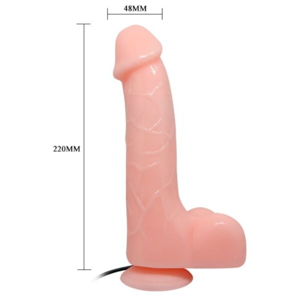 Baile - Vibrador Realistico Barbara Natural 22 Cm - Imagen 8