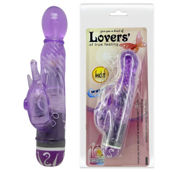 Baile - Vibrador Multivelocidad Con Estimulador Lila - Imagen 3