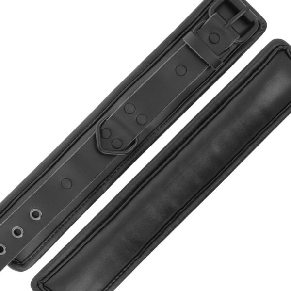 Darkness - Esposas Ajustables Manos Leather Negro - Imagen 4