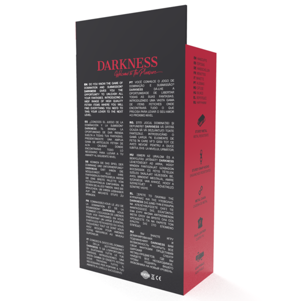 Darkness - Esposas Ajustables Tobillos Leather Negro - Imagen 8