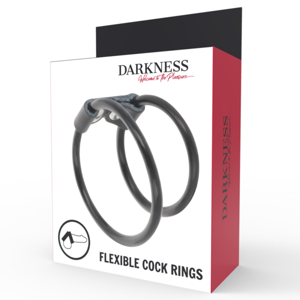 Darkness - Anilla Flexible Doble Para El Pene - Imagen 4