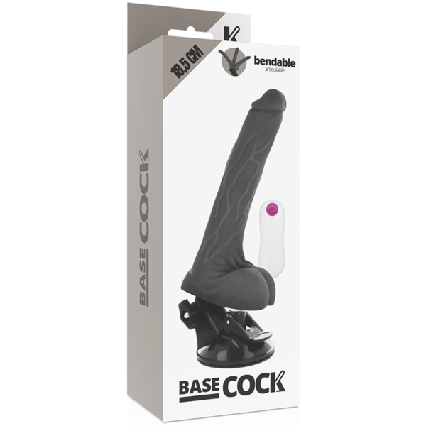 Basecock - Vibrador Articulable Control Remoto Negro 18.5 Cm -O- 4 Cm - Imagen 6