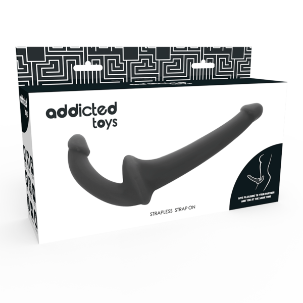 Addicted Toys - Dildo Con Arnés Sin Sujección Negro - Imagen 5