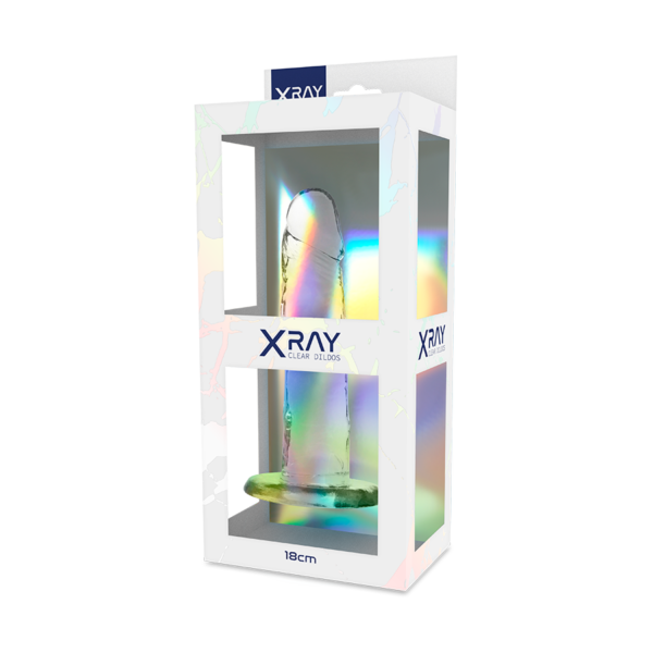 X Ray - Clear Dildo Transparente 18 Cm -O- 4 Cm - Imagen 7