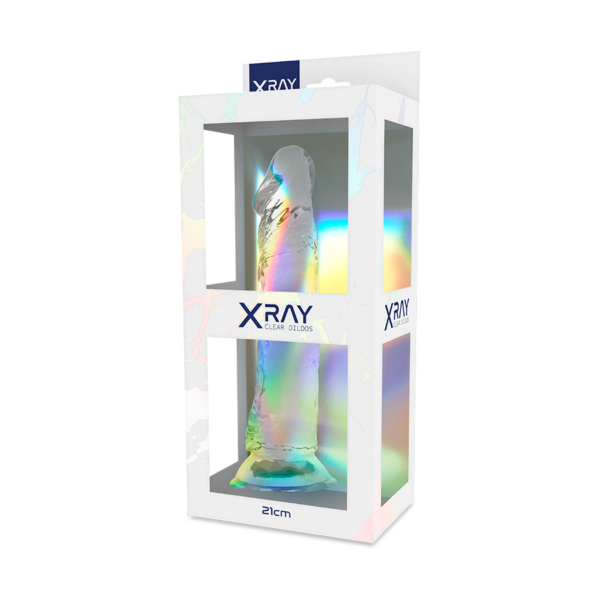 X Ray - Clear Dildo Transparente 21 Cm -O- 4 Cm - Imagen 7