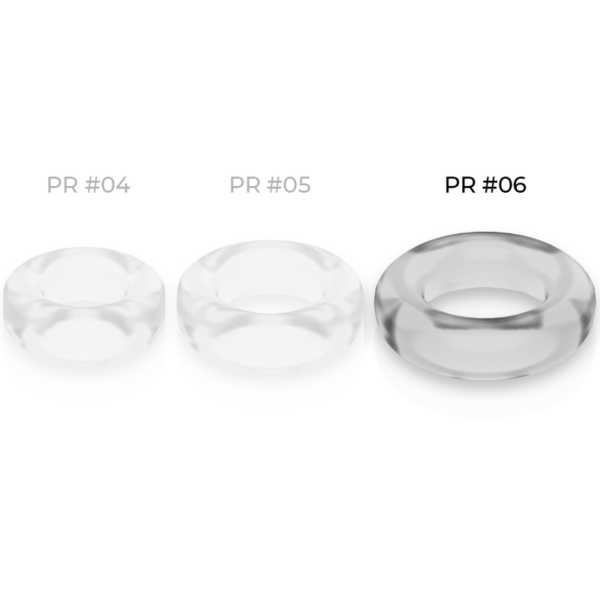 Powering - Super Flexible Y Resistente Anillo Pene  5.5Cm Pr06 Clear - Imagen 4