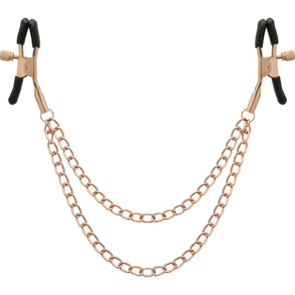 Coquette Chic Desire - Fantasy Pinzas Metalicas Pezones Con Cadena - Imagen 3