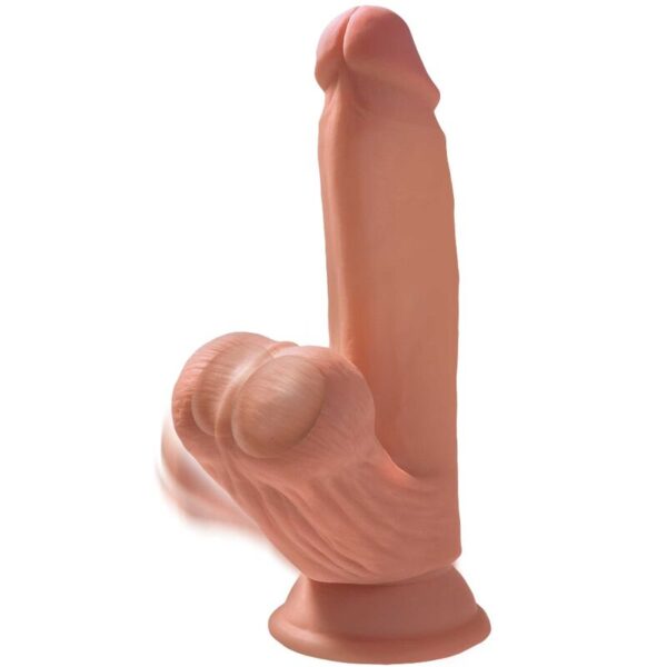 King Cock - Plus 3D Dildo Swinging Balls 15.2 Cm - Imagen 3