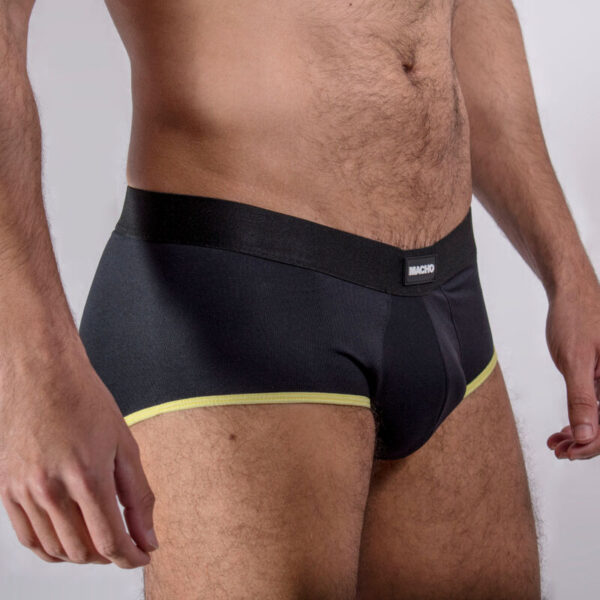 Macho - Ms24A Calzoncillo Brief Dark Amarillo S - Imagen 3