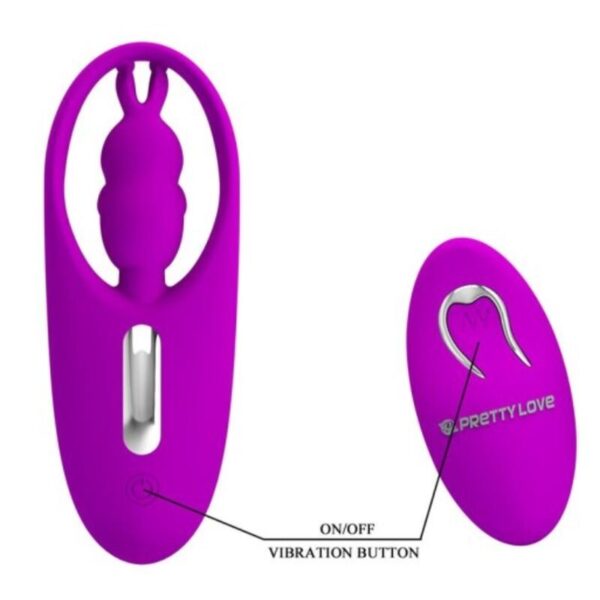 Pretty Love - Wild Rabbit Estimulador Para Braguita Con Control Remoto Lila - Imagen 3