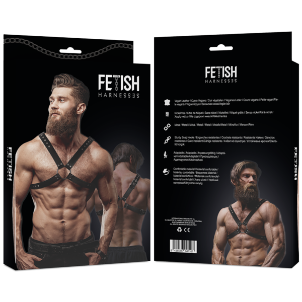 Fetish Submissive Attitude - Arnés Ecopiel Pecho Cruzado Hombre - Imagen 3