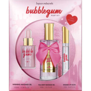 BIJOUX – INDISCRETS BUBBLEGUM PLAY KIT CON ACEITE GEL & BRILLO DE LABIOS