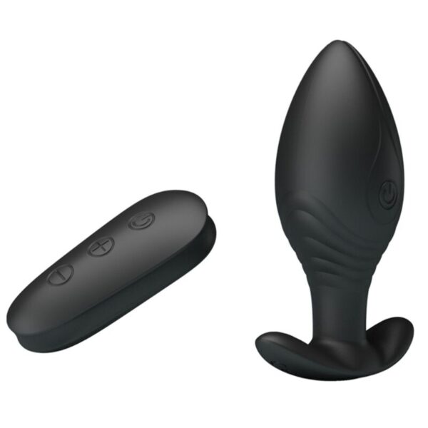 Pretty Love - Regina Plug Anal Vibrador Recargable Negro - Imagen 3