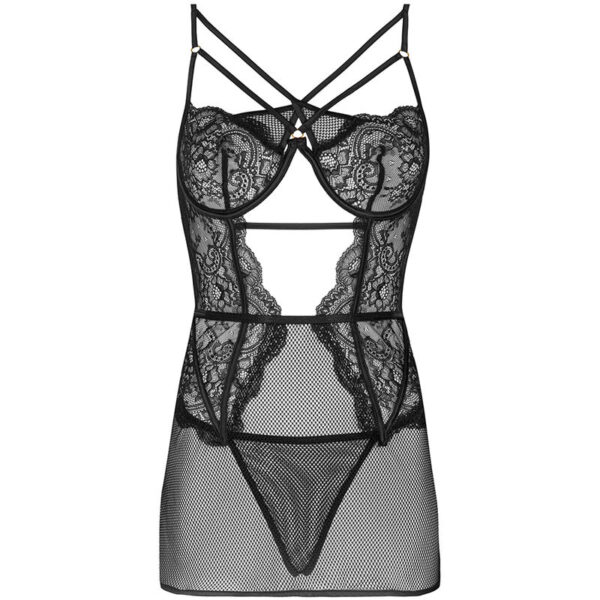 Livco Corsetti Fashion - Baririn Lc 90633 Falda + Panty Negro S/M - Imagen 3