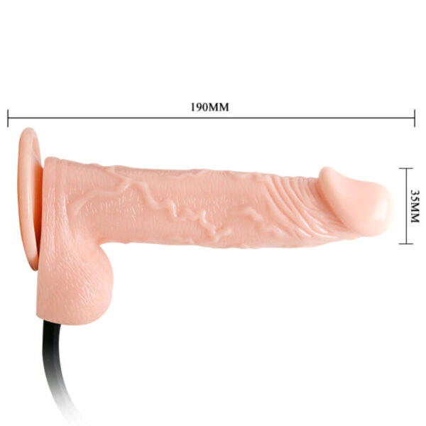 Baile - Inflatable Dildo Hinchable Realistico Con Ventosa 15 Cm - Imagen 3