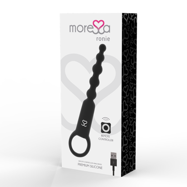 Moressa - Ronie Potente Rosario Anal Control Remoto Negro - Imagen 3