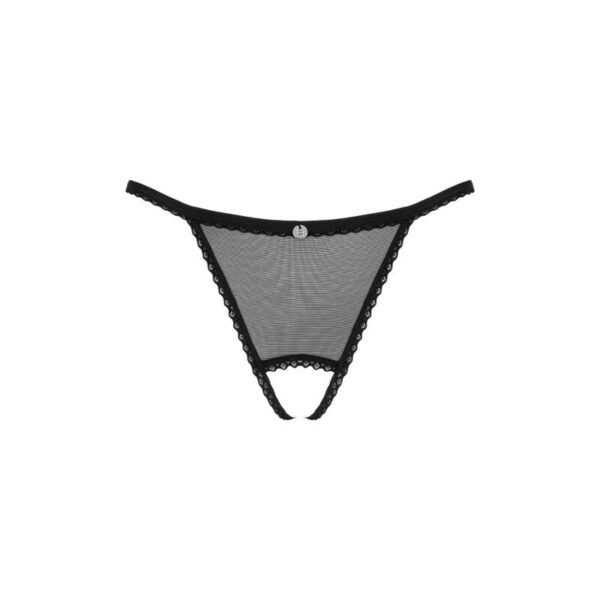 Obsessive - Celia Noir Crotchless Tanga M/L - Imagen 5