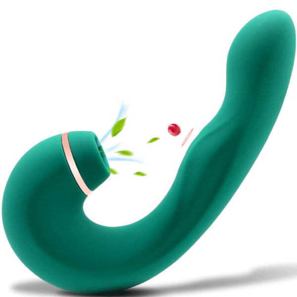 Armony - Vibrador & Succionador Flexible Verde - Imagen 3
