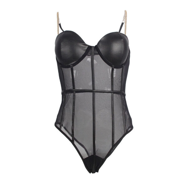 Subblime - Body Tirantas Cadena Negro S/M - Imagen 5