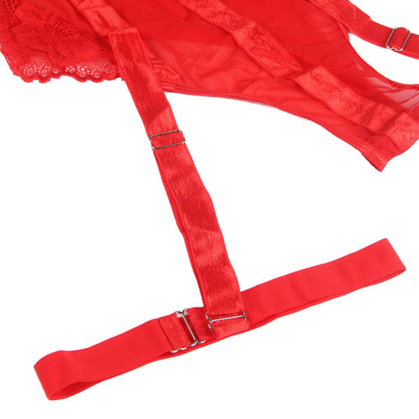 Subblime - Teddy Con Liguero Detalle Tiras Pecho Rojo L/Xl - Imagen 8