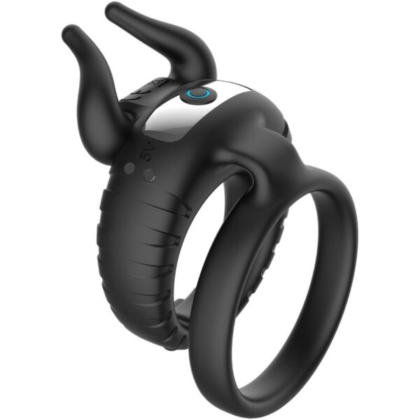 Armony - Bull'S Pasion Anillo Vibrador 10 Velocidades Negro